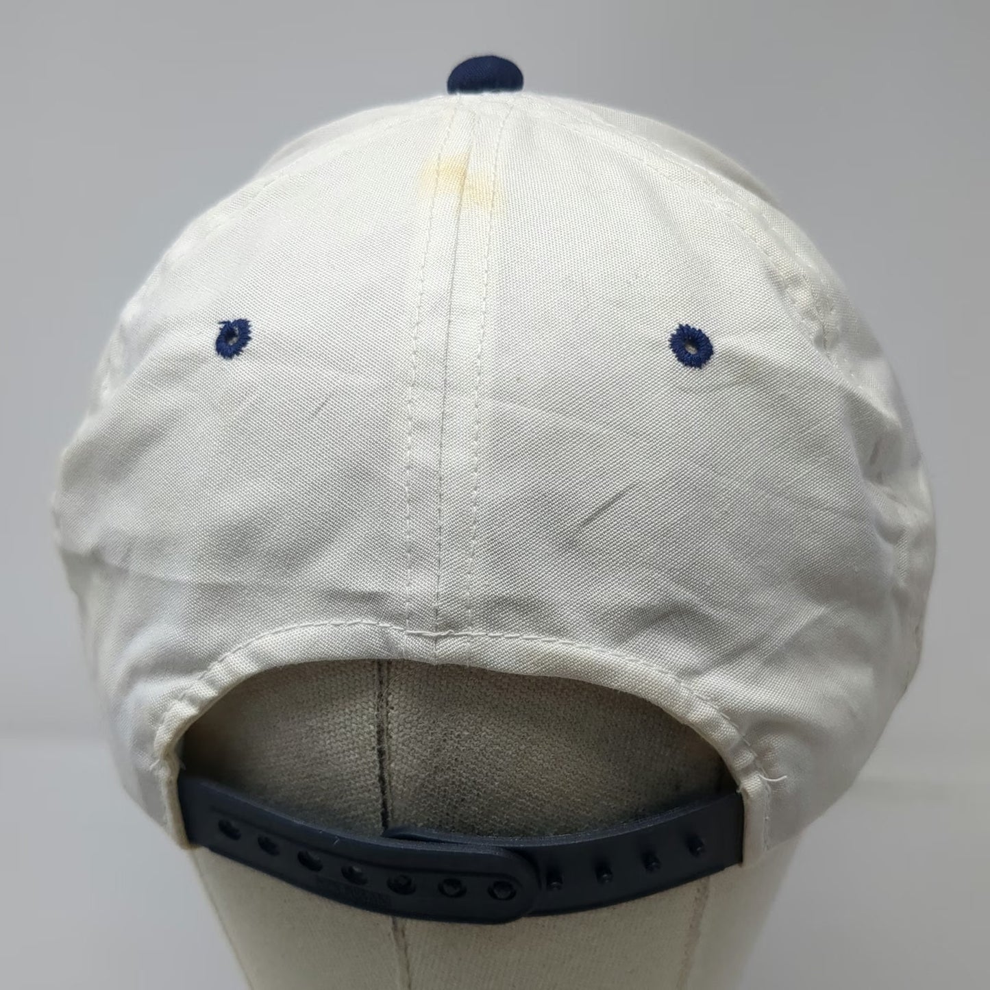 YoungAn Trucker Hat White Blue One Size Capt Mac Tours Quincy MA Marina Bay