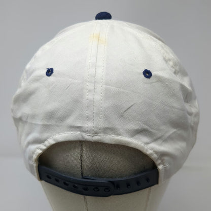 YoungAn Trucker Hat White Blue One Size Capt Mac Tours Quincy MA Marina Bay