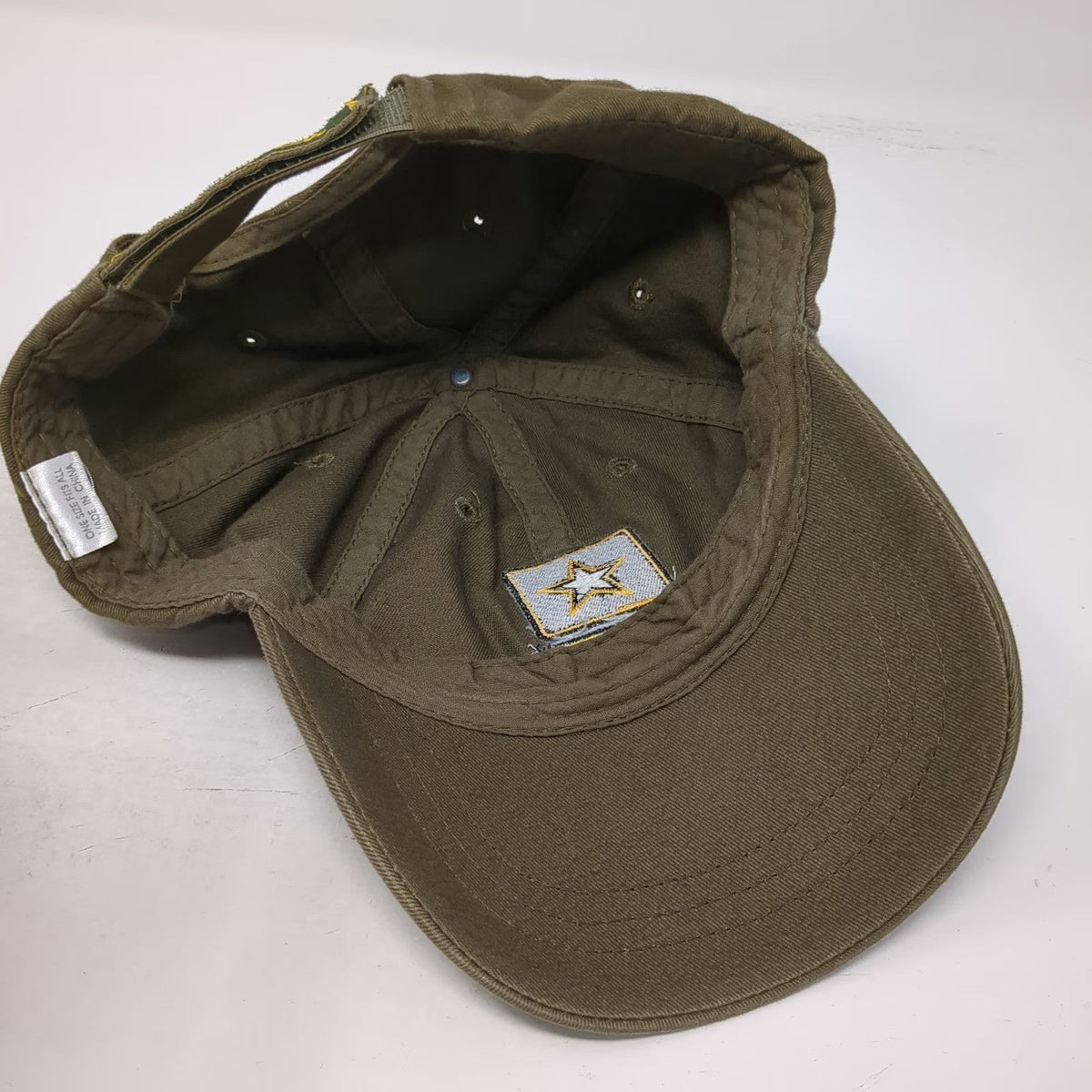 U.S. Army Baseball Cap Brown One Size Adjustable Strapback Star Logo Hat