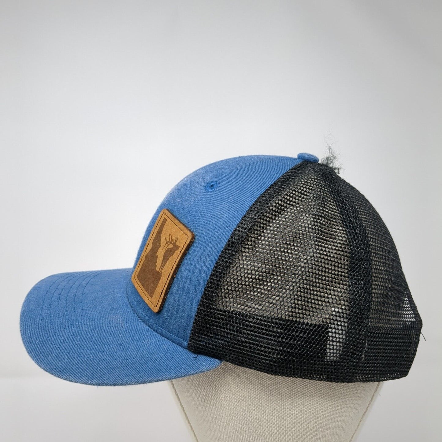 Idaho Patch Mesh Back Trucker Hat Blue One Size Arcadian Outfitters