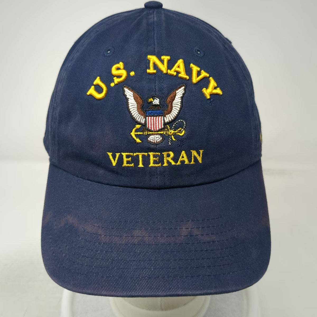 Desert Cactus Baseball Cap Blue One Size U.S. Navy Veteran Cotton Slideback Hat