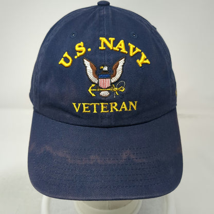 Desert Cactus Baseball Cap Blue One Size U.S. Navy Veteran Cotton Slideback Hat