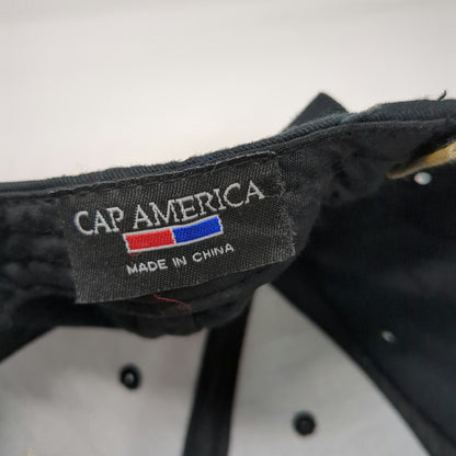Cap America Baseball Cap Black Camo One Size Komatsu Anderson Equipment Hat