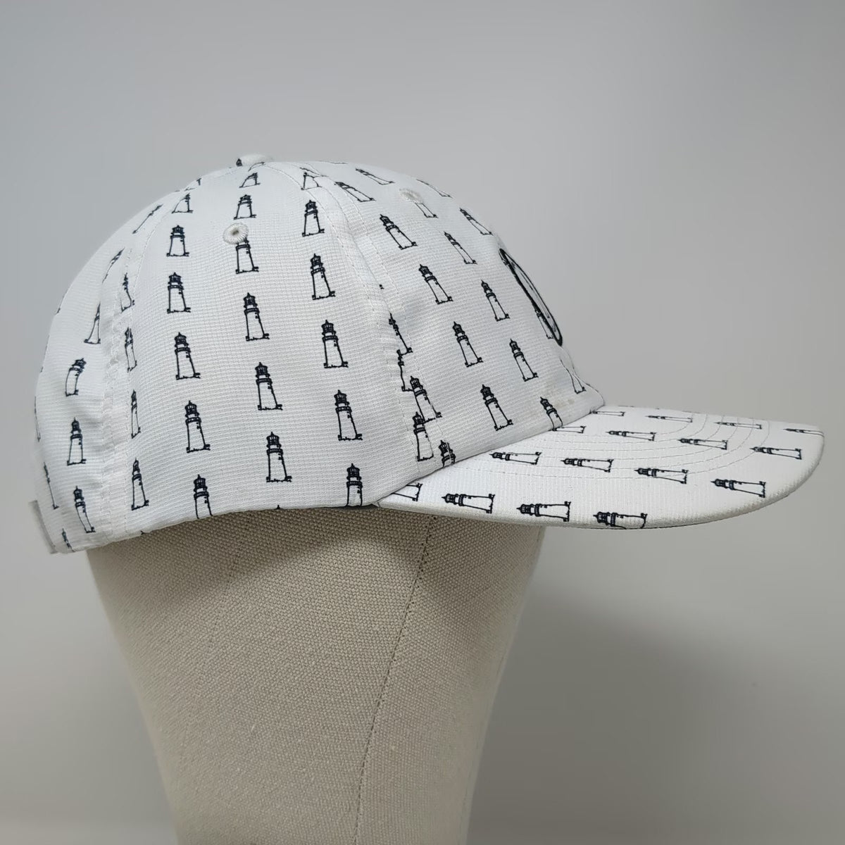 Imperial Baseball Cap White One Size Highland Links Cape Cod Lighthouse Logo Hat