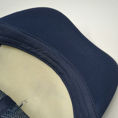 Blue Trucker Hat One Size Mesh Back Firefighter Athletic Race Bomberos
