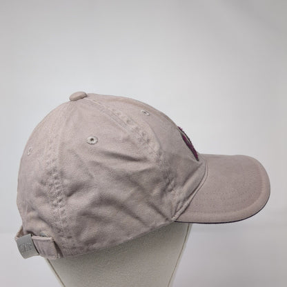 Gap Slideback Hat Brown S/M Embroidered Spell Out Adjustable 6 Panel