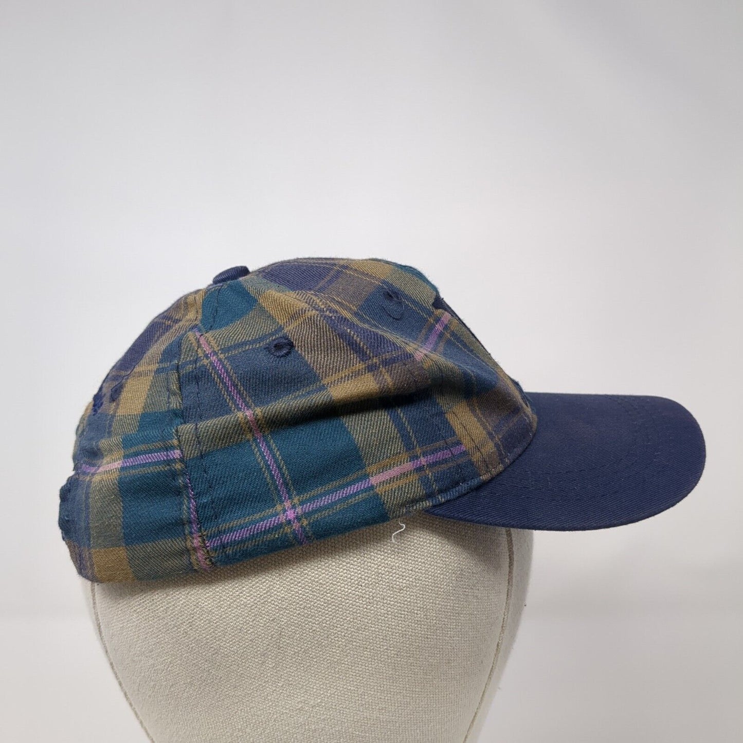 Mickey Mouse Kids Snapback Hat Multicolor One Size Adjustable Plaid