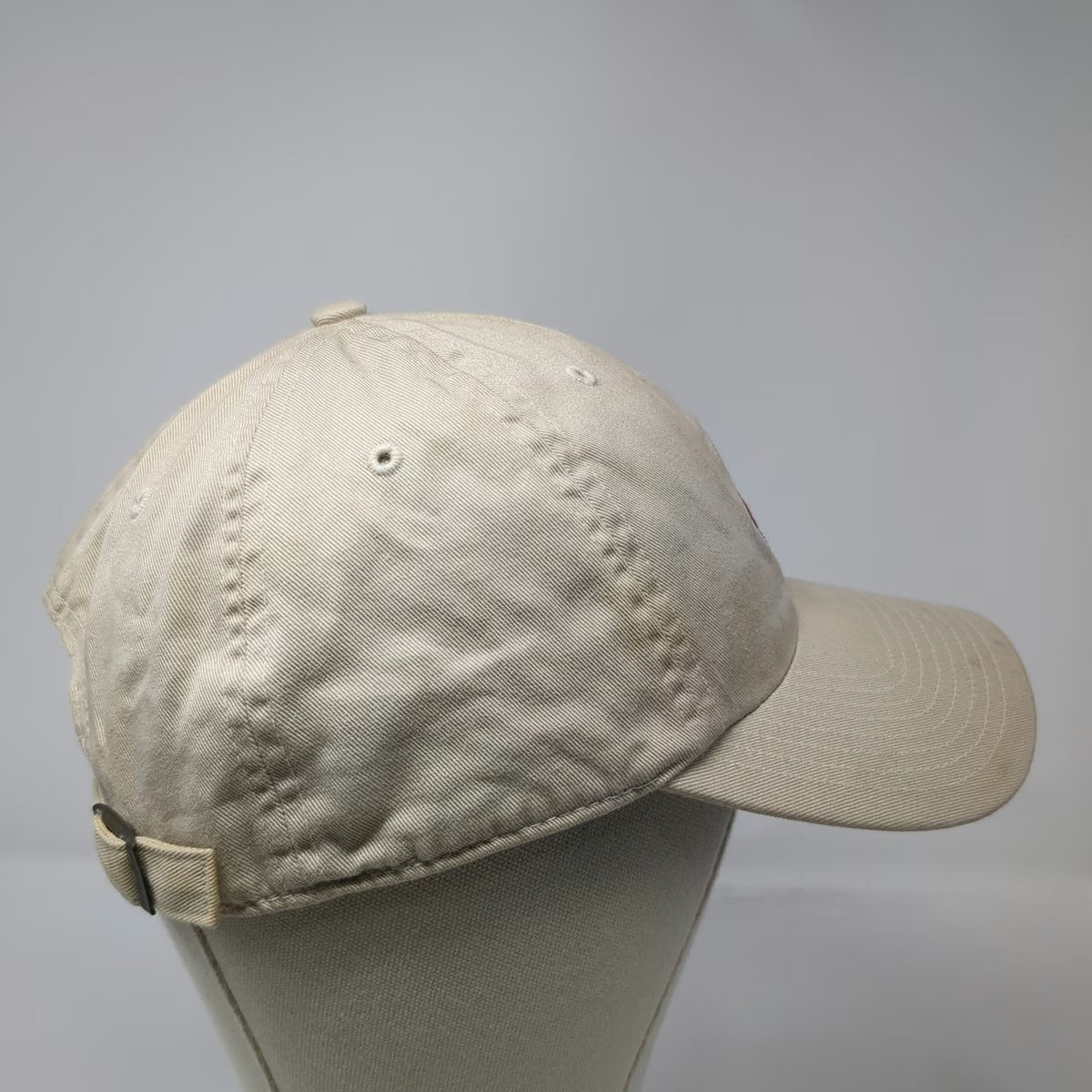 Cleveland Indians MLB Twins Enterprise Baseball Cap Beige OSFM Logo Slideback