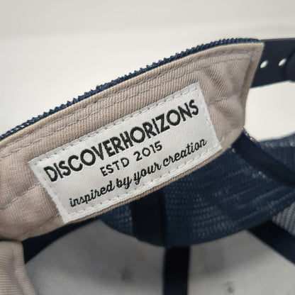 DiscoverHorizons Trucker Hat Gray One Size Mesh Back Snapback Nature Patch Sun
