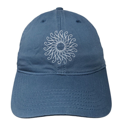 Legacy Men's Slideback Hat Blue Embroidered Sunburst Logo Adjustable