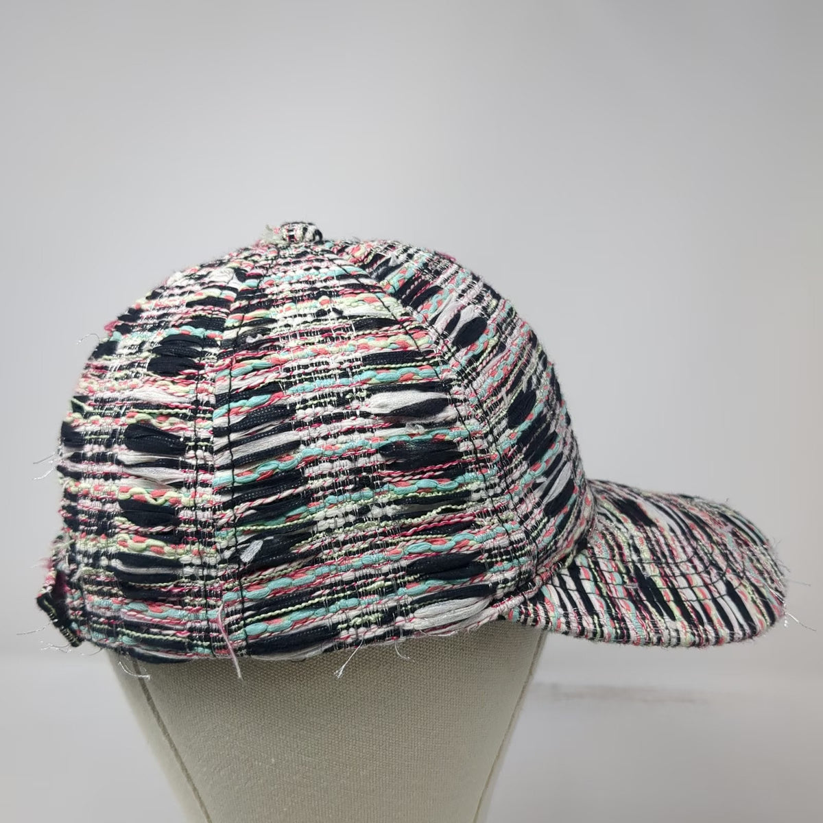 C.C Exclusives Baseball Cap One Size Black Pink Green Blue White Distressed Hat