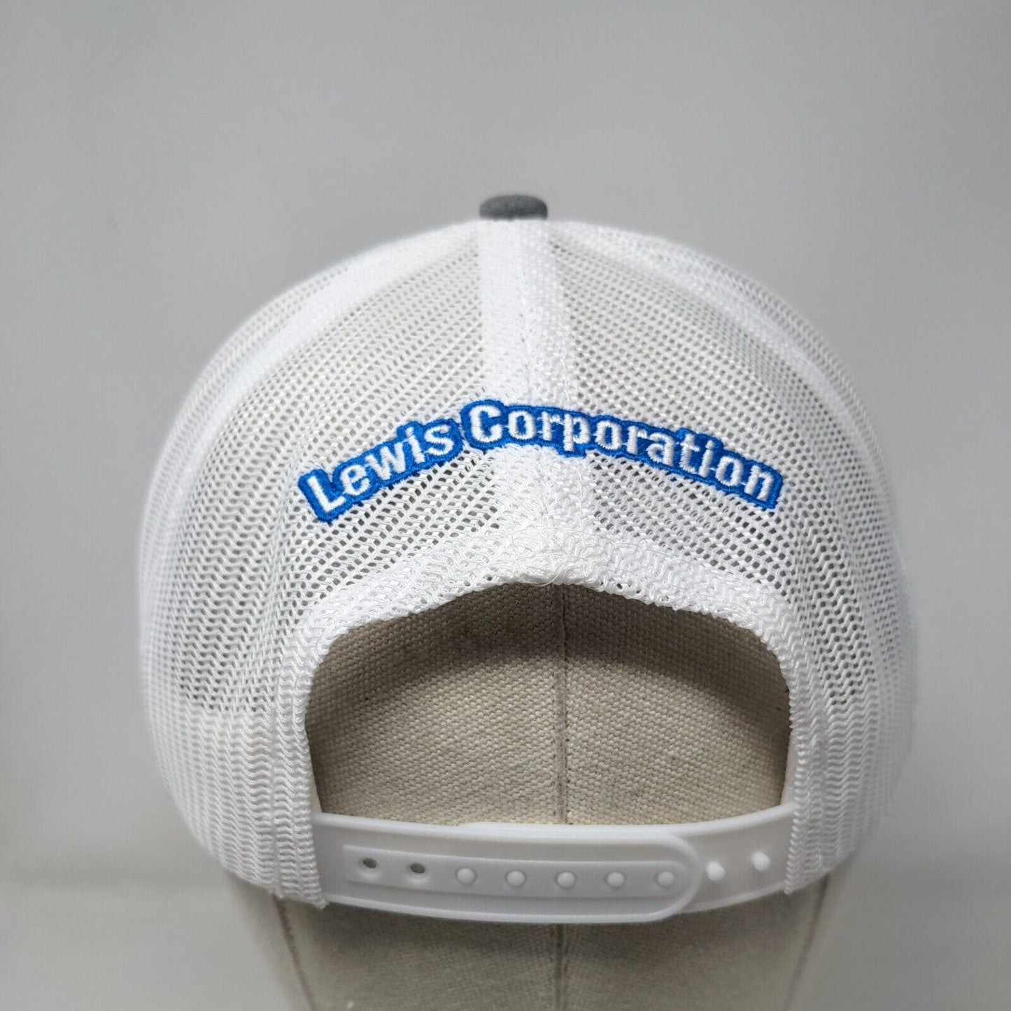 American Flag Max Lewis Corporation Snapback Trucker Hat Gray OSFA Patriotic