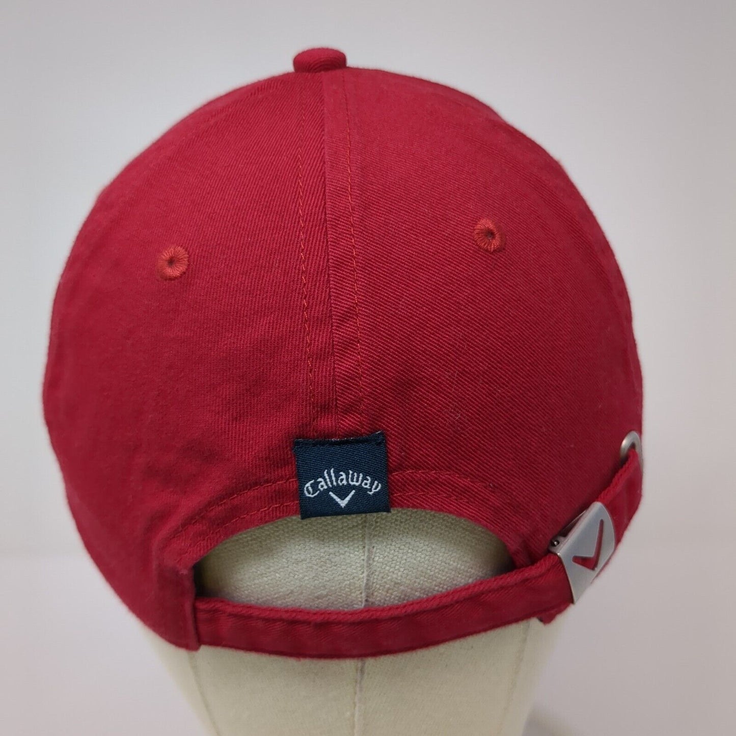 Topgolf Slideback Hat Red One Size Adjustable Embroidered Patriotic Callaway