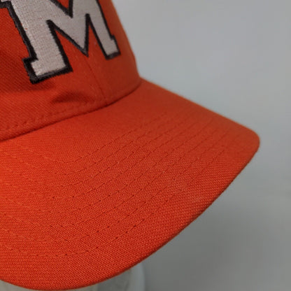 Richardson Fitted Hat Orange Size M/L Embroidered Logo M Longhorn