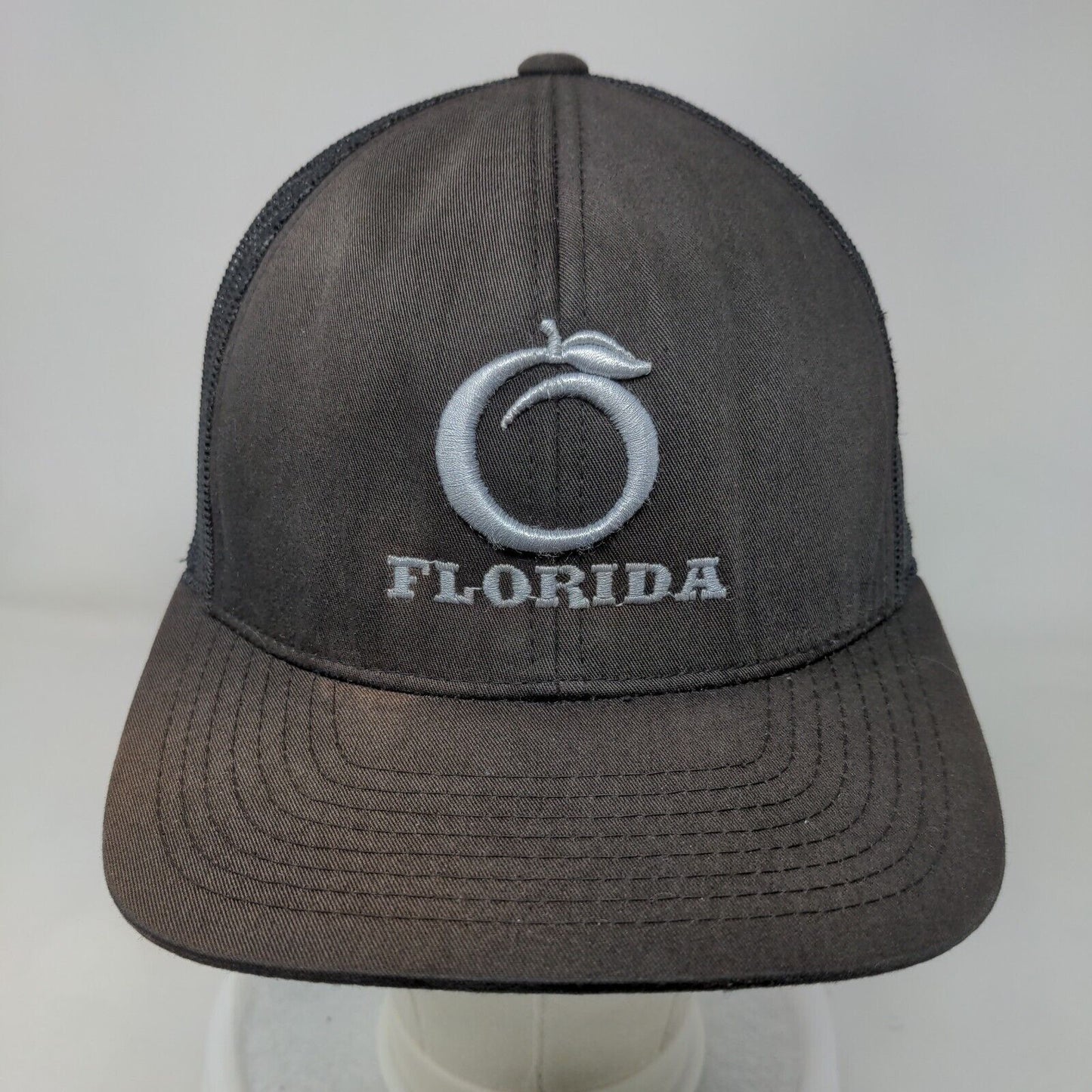 Florida Snapback Trucker Hat Black OS Adjustable Mesh Back Pacific Headwear