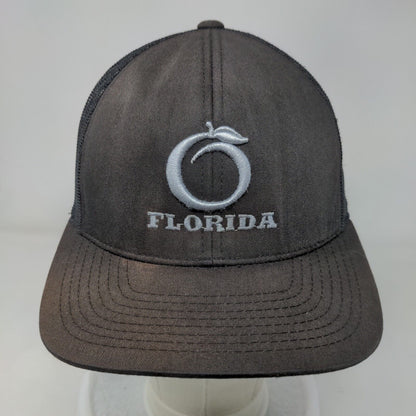 Florida Snapback Trucker Hat Black OS Adjustable Mesh Back Pacific Headwear