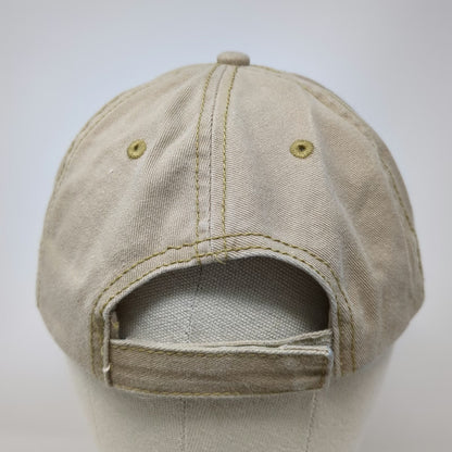 Hit Promo Baseball Cap Beige One Size Ginger Embroidered Strapback Cotton Hat