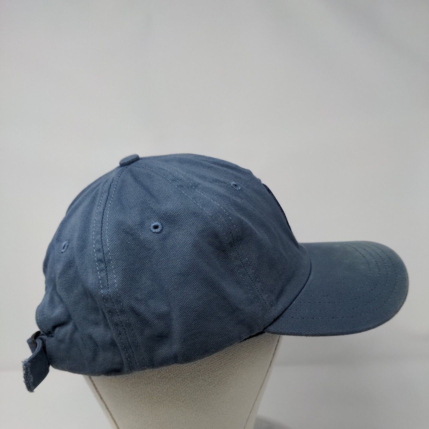 Mountain Slideback Hat Blue One Size Adjustable Embroidered 6 Panel Unionwear
