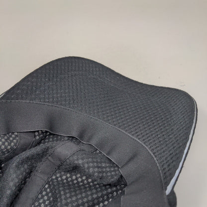 ZYLIOO Oversized Caps Fitted 5 Panel Hat Black 61-64cm Breathable Polyester