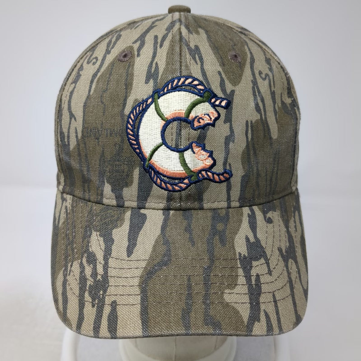 Outdoor Cap Snapback Green One Size Camo Kelli's Catering Fish Logo Hat