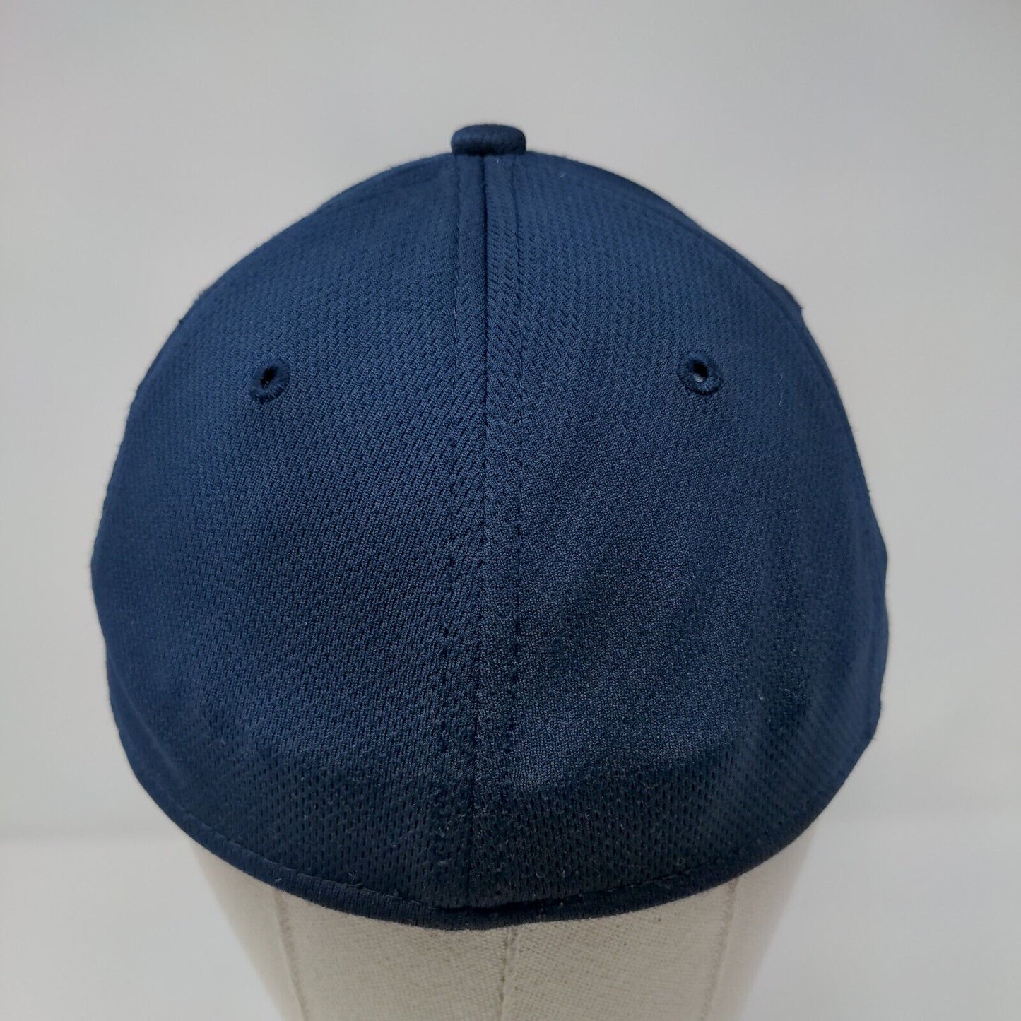 Athletic Works Fitted Hat Blue S/M Lightweight Vented Holes 6 Panel Blank
