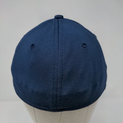 Athletic Works Fitted Hat Blue S/M Lightweight Vented Holes 6 Panel Blank