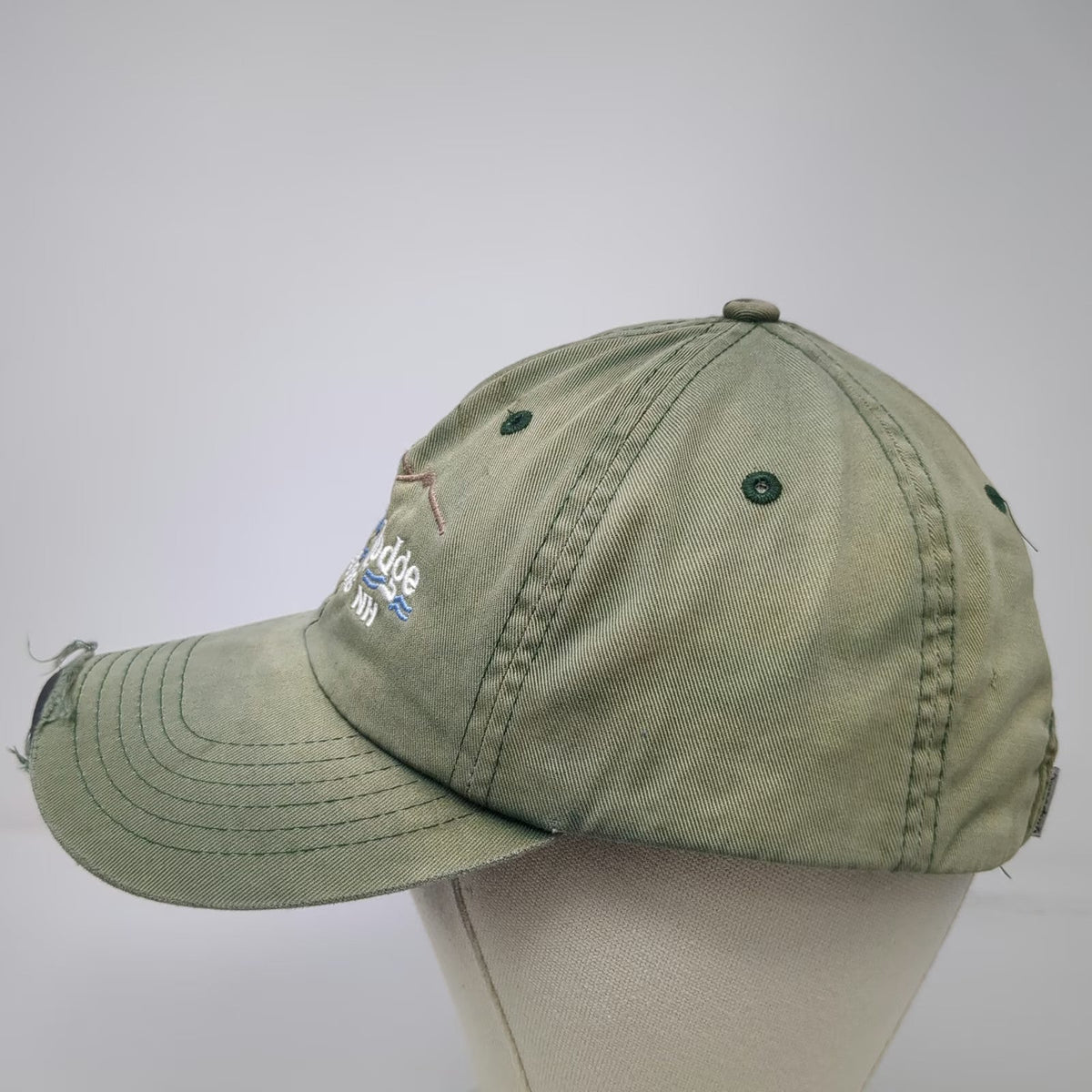Imperial Baseball Cap Green One Size Tall Timber Lodge Pittsburg NH Fish Hat