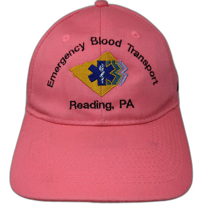 Port & Company Baseball Cap Pink One Size Emergency Blood Transport Medical Hat