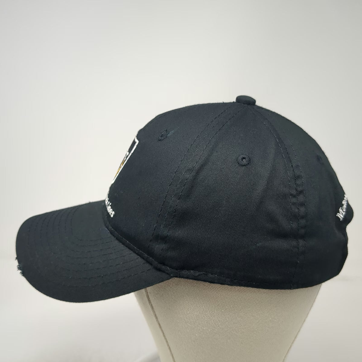 Macco Baseball Cap Black One Size Melton Truck Lines Safe Shield Drivers Hat