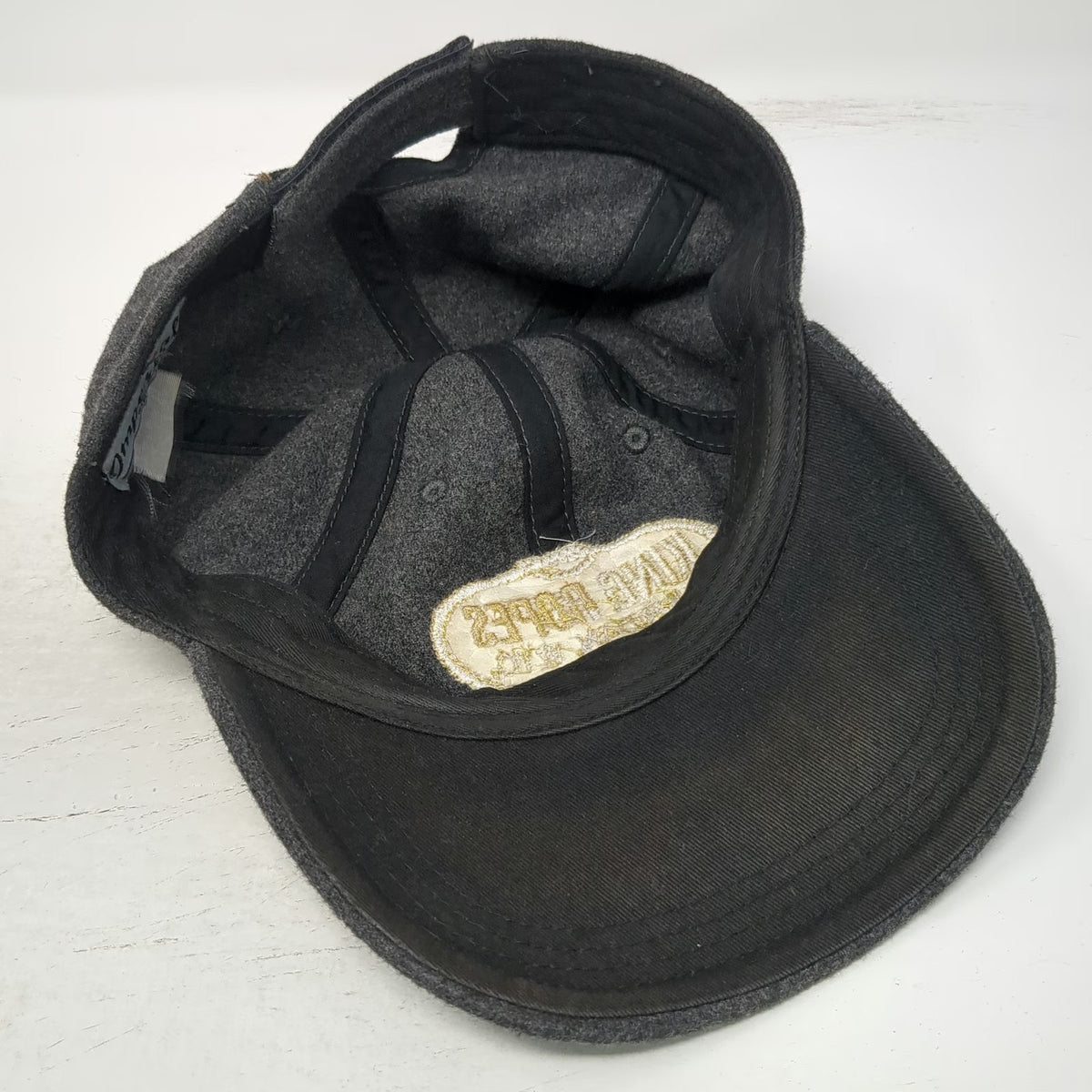 Imperial Baseball Cap Gray One Size King Ropes Sheridan Wyoming Wool Adjust Hat