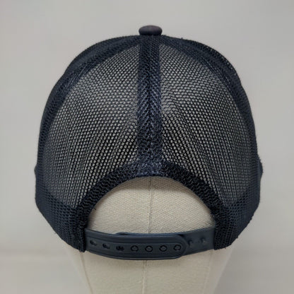 Bass Pro Shops Snapback Trucker Hat Blue OSFM Adjustable Mesh Back Gone Fishing