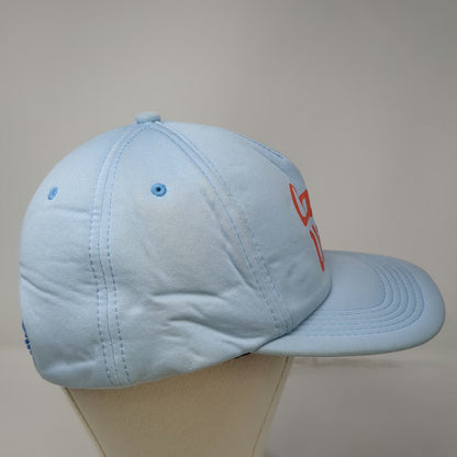 Poler 5 Panel Blue One Size Hat Camp Vibes Orange Script Snapback Cap Outdoor