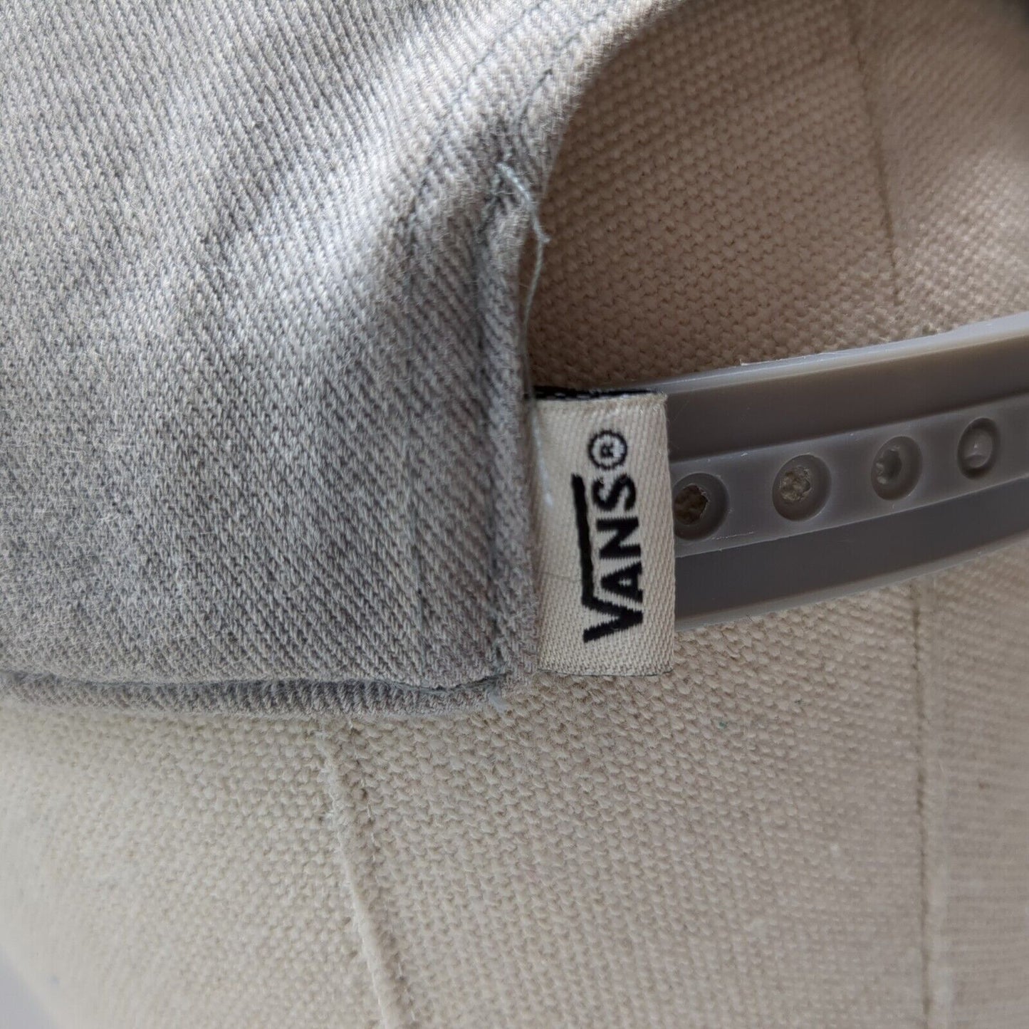 VANS Off The Wall Since 1966 Snapback Hat Gray One Size Adjustable Embroidered
