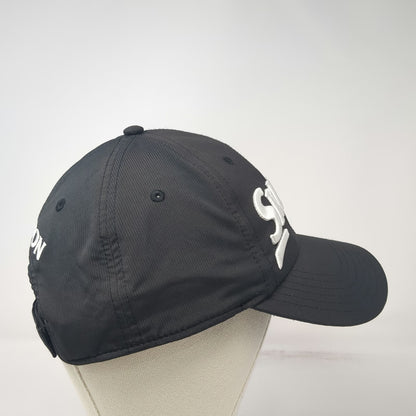 Srixon Baseball Cap Black One Size Slideback Embroidered Polyester Golf Hat