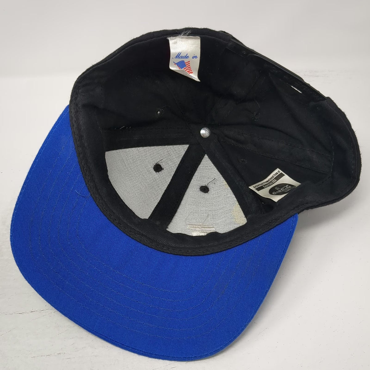 Captivate Powerade Olympic Games Snapback Hat Black Blue Made in USA Vintage