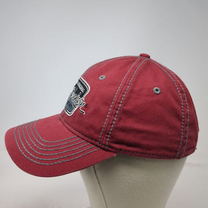 Barrett-Jackson Baseball Cap Red One Size Contrast Stitching Adjustable Hat