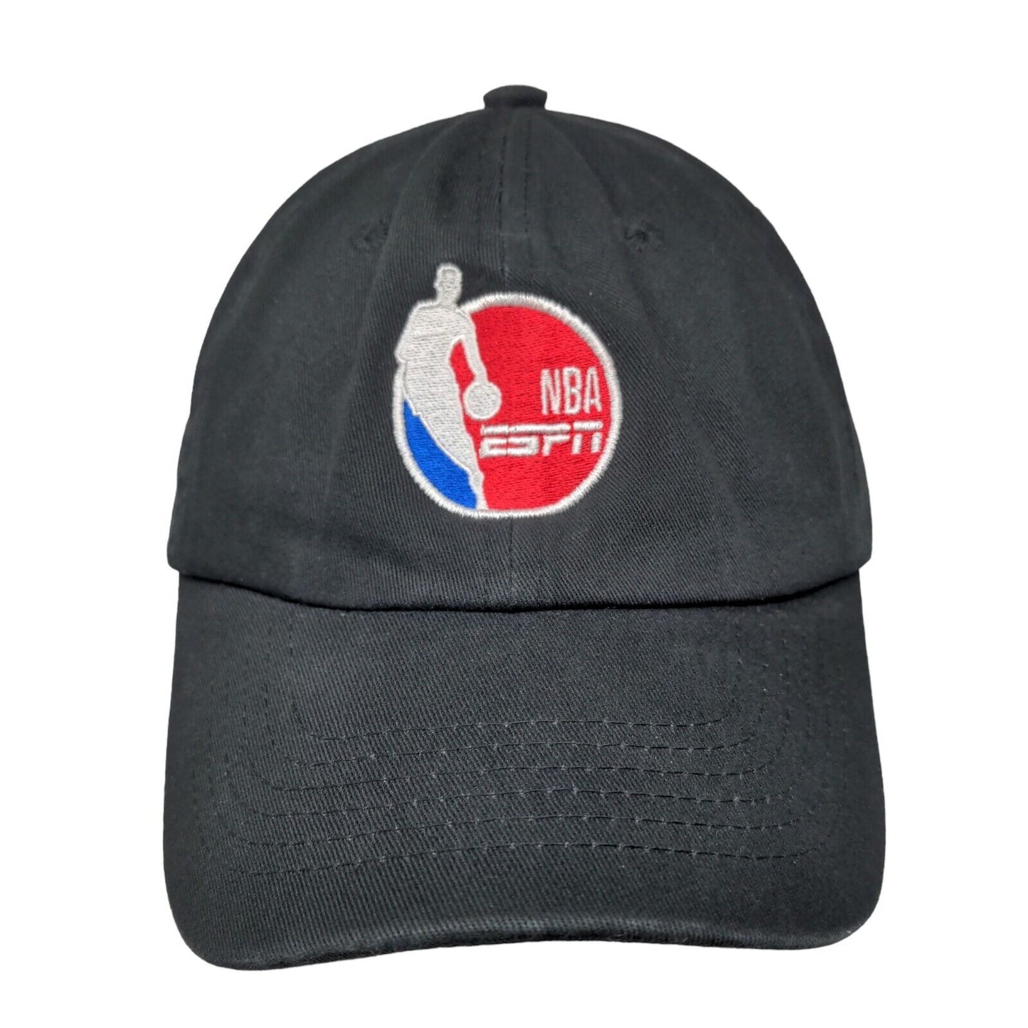 NBA ESPN Strapback Hat Black Embroidered Logo Pacific Essentials Adjustable