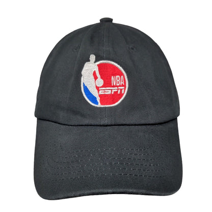 NBA ESPN Strapback Hat Black Embroidered Logo Pacific Essentials Adjustable