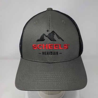 Scheels Meridian Snapback Trucker Hat Gray OSFM Mesh Back W/Tags