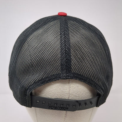 Dos Amigos Framing Snapback Trucker Hat Red One Size Adjustable Mesh Back