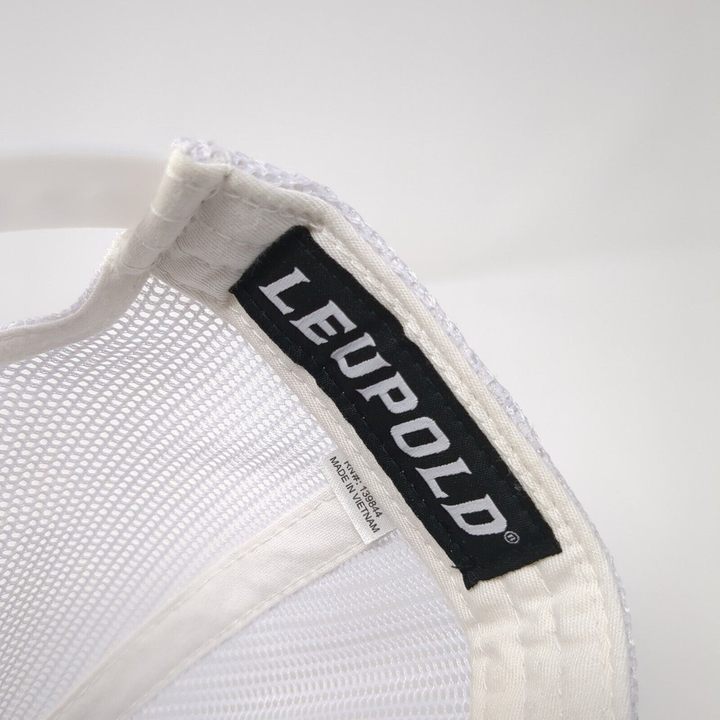 Leupold Snapback Trucker Hat Gray One Size Adjustable Embroidered Mesh Back