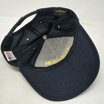 Northstar Cap Blue Vintage Top Gun Flight Wings Snapback Made in USA Hat