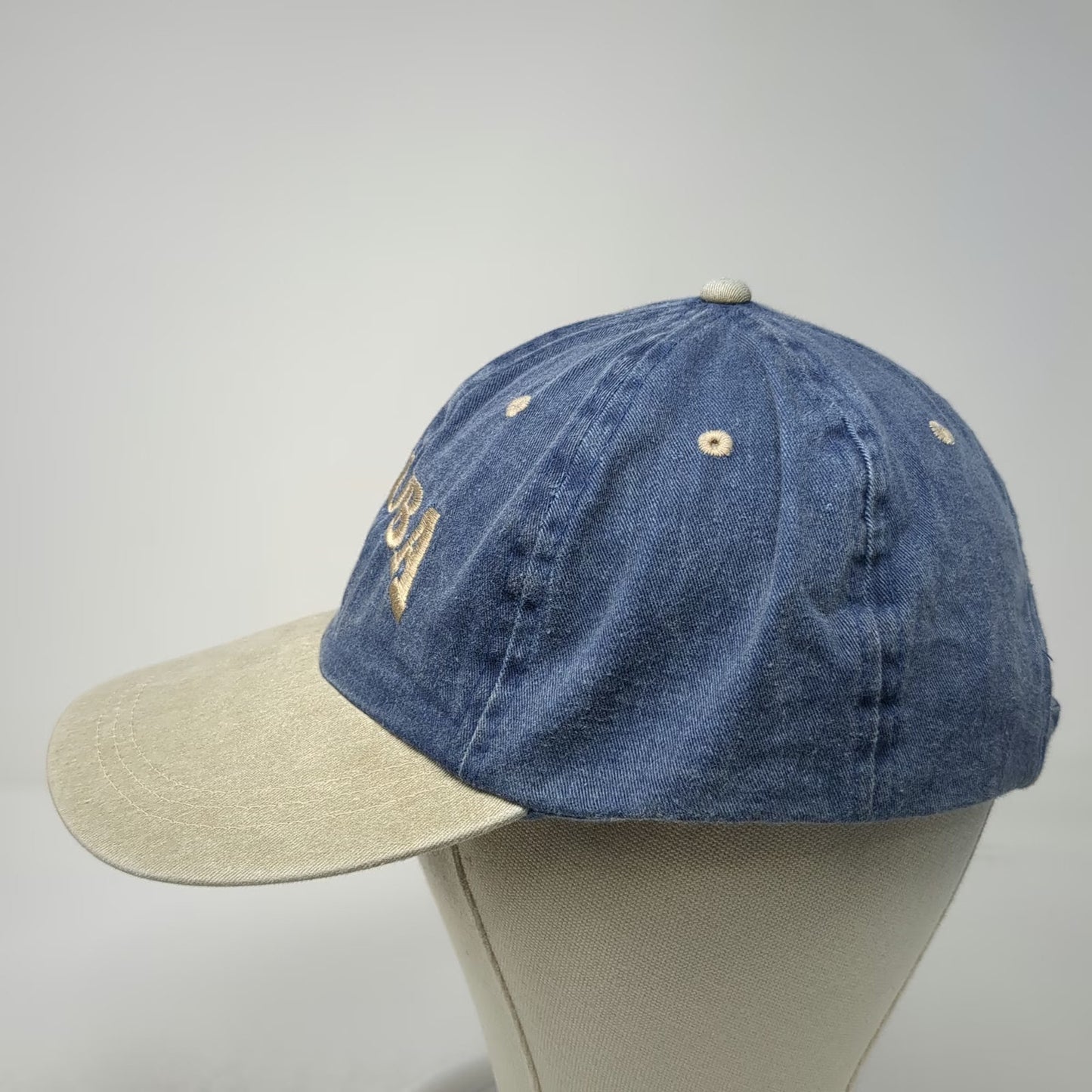 ATT Headwear Baseball Cap Blue One Size Aruba Embroidery Adjustable Two Tone Hat