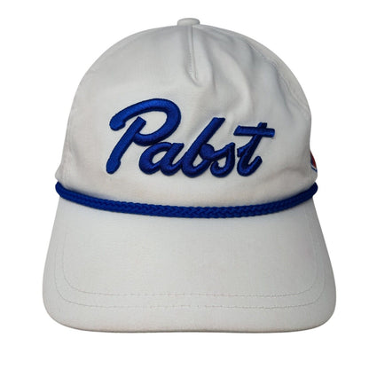 Pabst Snapback Rope Hat White One Size Adjustable American Needle