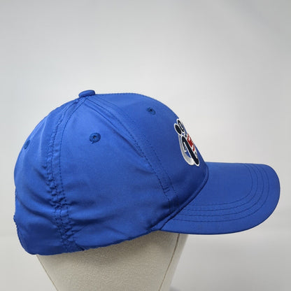 i9 Sports Strapback Hat Blue OS Adjustable Embroidered Vented Holes Polyester