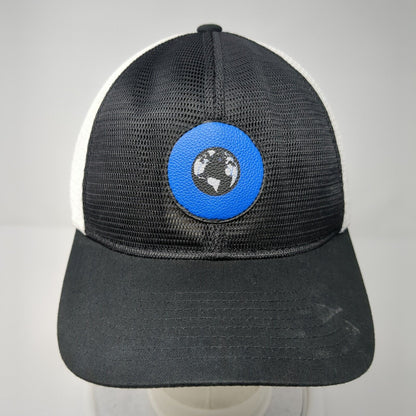 The Classics Yupoong Snapback Trucker Hat Black One Size Patch Mesh Back