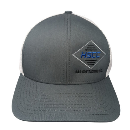 HSCC N&S Contractors LLC Snapback Trucker Hat Gray One Size Mesh Back