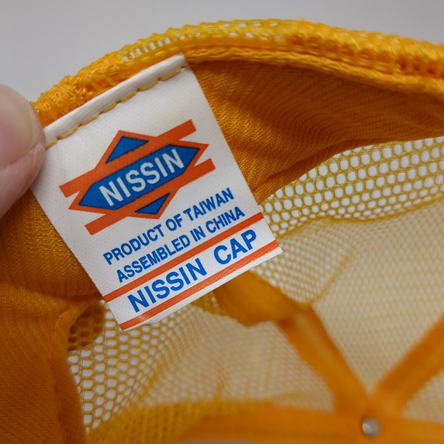 Minneapolis-Moline Snapback Rope Trucker Hat Yellow One Size Mesh Back