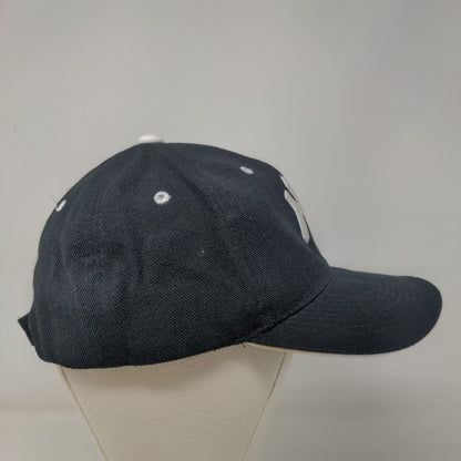 Unbranded Men's Strapback Hat Black OSFA Embroidered New York Yankees Logo MLB