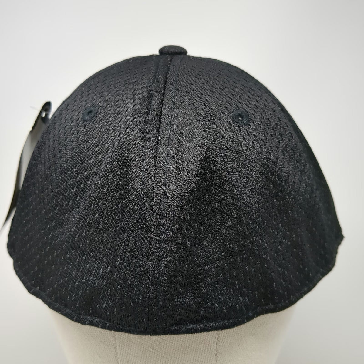 Honig's Baseball Cap Black 7 1/2 Perforated Mesh Fitted Breathable Referee Hat